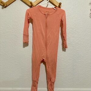 Little Sleepies Coral Kids Footie
